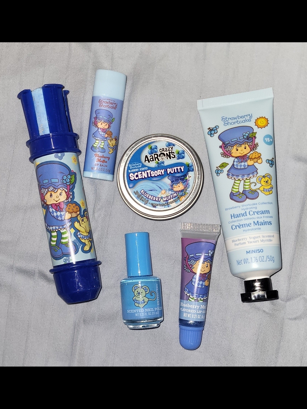 Strawberry Shortcake Blue Kids Bath & Hand Care Gift Set